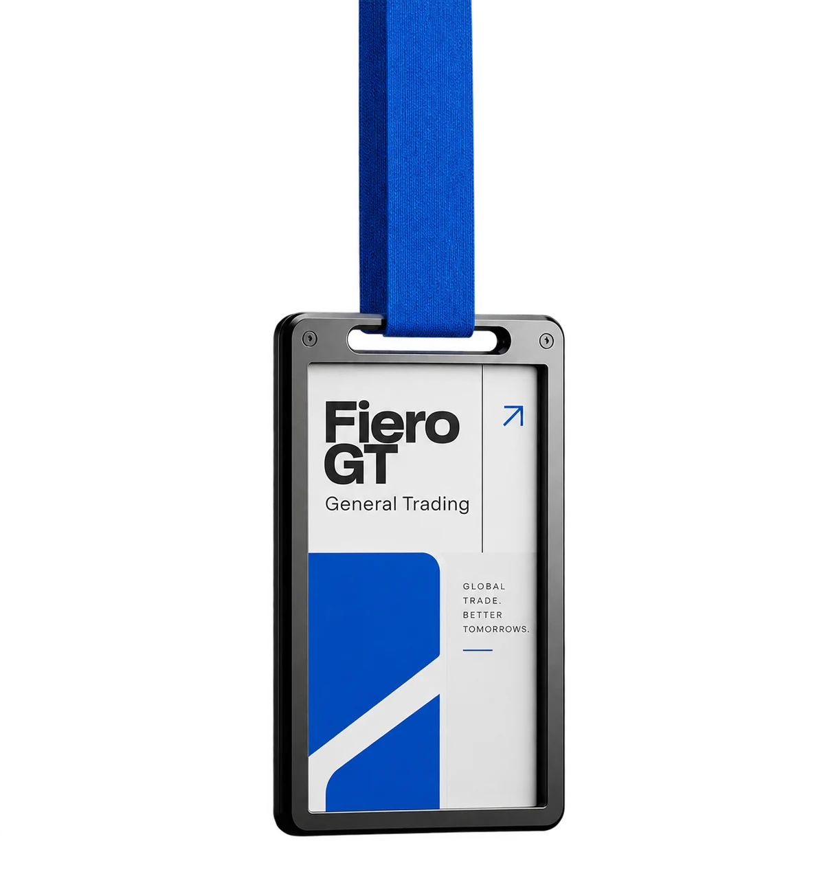 FIERO GT Blue Lanyard Badge
